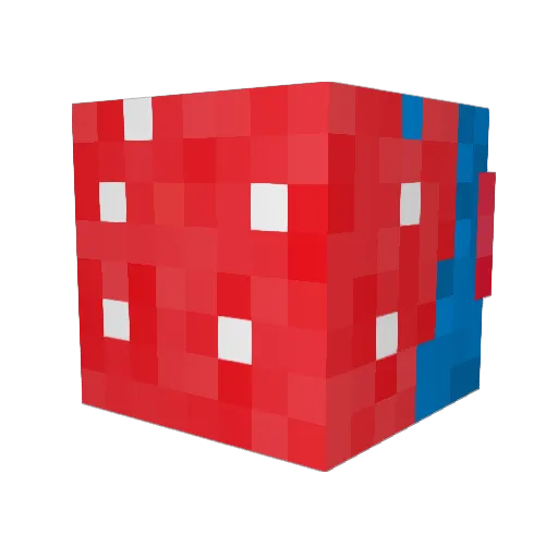 Bubbiboy Minecraft avatar head, 3D render