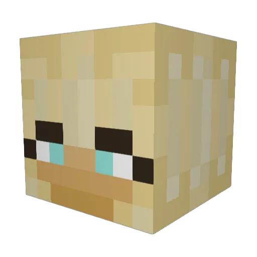 Bubble2cute44 Minecraft avatar head, 3D render