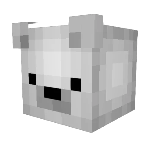 BubbleBurn Minecraft avatar head, 3D render