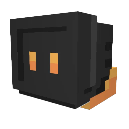 BubbleMG13 Minecraft avatar head, 3D render