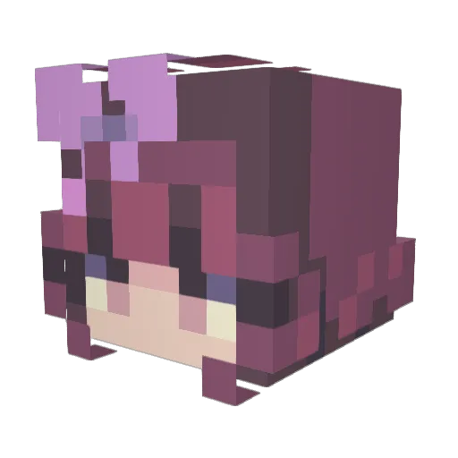 BubbleY0Y0 Minecraft avatar head, 3D render