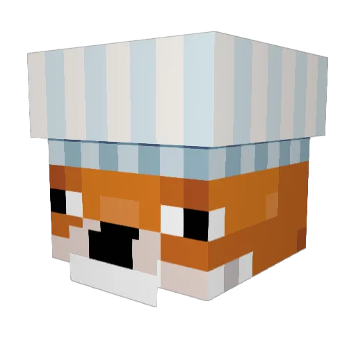 Bubble_Gumball Minecraft avatar head, 3D render