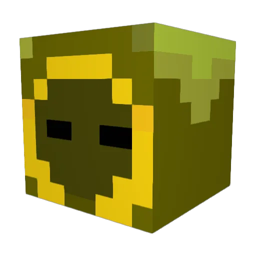 Bubble_offi Minecraft avatar head, 3D render