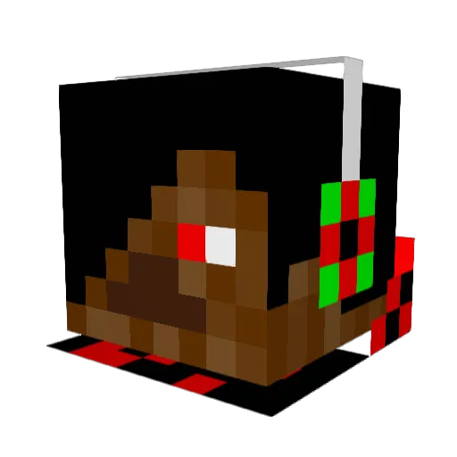 BubbledMiner Minecraft avatar head, 3D render