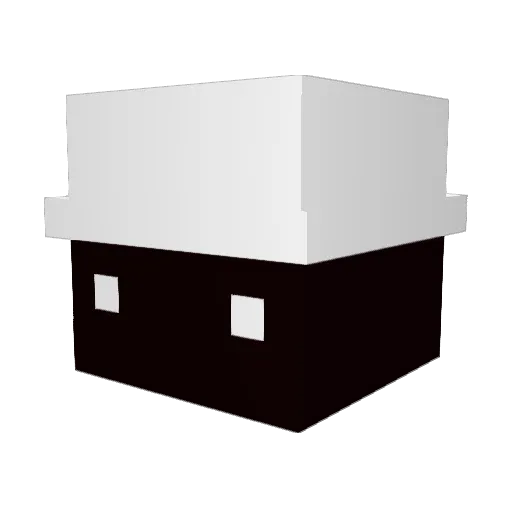 Bubbledotory Minecraft avatar head, 3D render