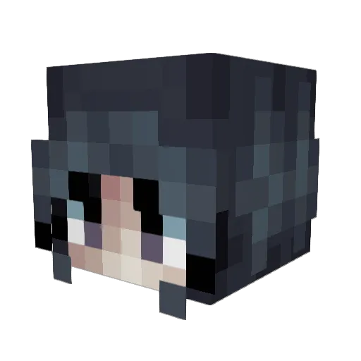 Bubblegoth995 Minecraft avatar head, 3D render