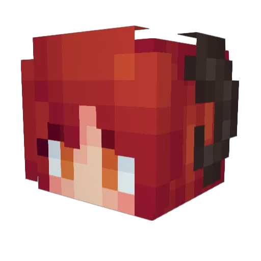 Bubblegum_Bish13 Minecraft avatar head, 3D render