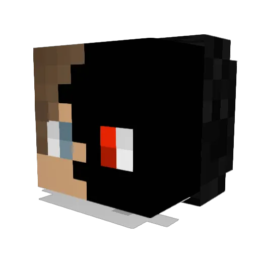 Bubblegum_Master Minecraft avatar head, 3D render