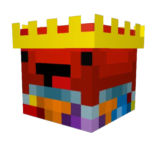 Bubblegumhippo Minecraft avatar head, 3D render