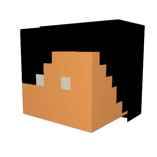 Bubbles4002 Minecraft avatar head, 3D render