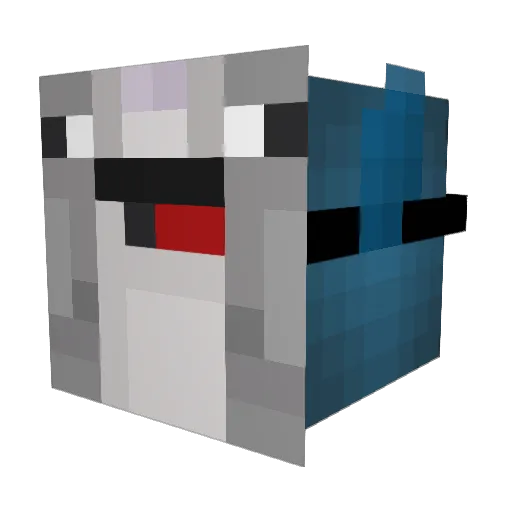 BubblesH2 Minecraft avatar head, 3D render