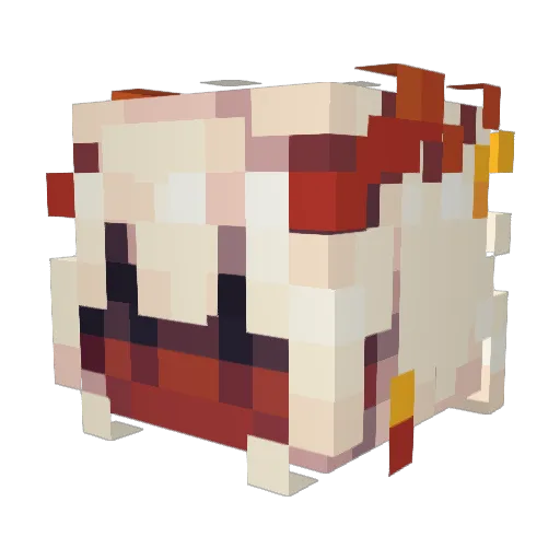 Bubbles_Mitsuki Minecraft avatar head, 3D render