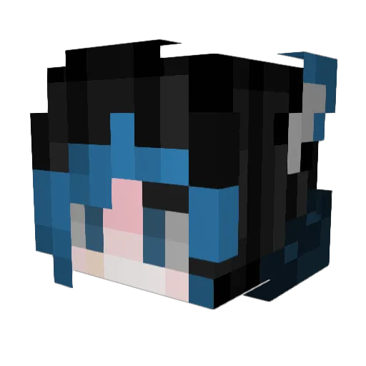 Bubblez1994 Minecraft avatar head, 3D render