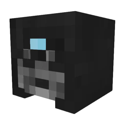 Bubblodon Minecraft avatar head, 3D render