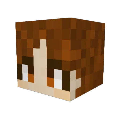 BubblySea Minecraft avatar head, 3D render