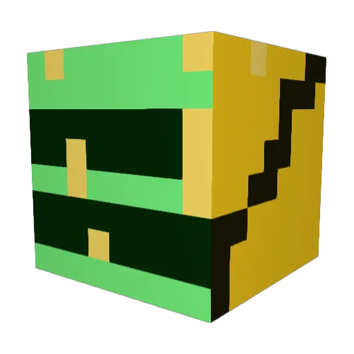 Bubbyboy731 Minecraft avatar head, 3D render