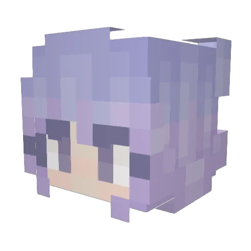 Bubi11 Minecraft avatar head, 3D render