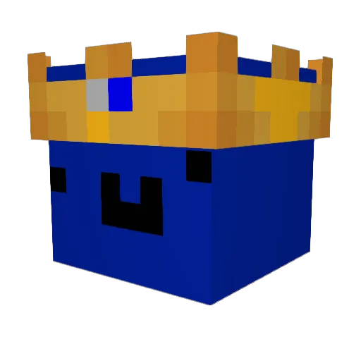 Bublazz Minecraft avatar head, 3D render