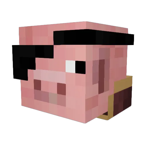 BublikV2_0 Minecraft avatar head, 3D render
