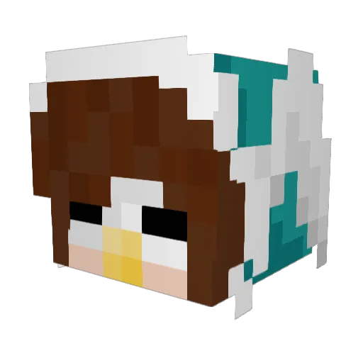 BuboScand1acus Minecraft avatar head, 3D render