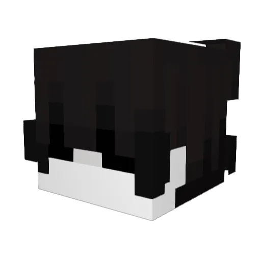 Bubooo Minecraft avatar head, 3D render