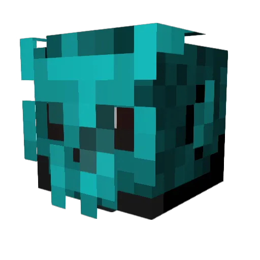 Bubsly Minecraft avatar head, 3D render