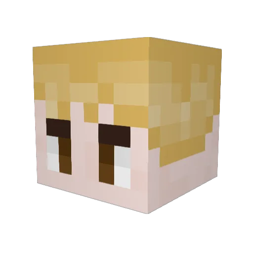Bububi_3385 Minecraft avatar head, 3D render