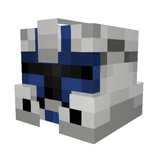 Bubz47 Minecraft avatar head, 3D render