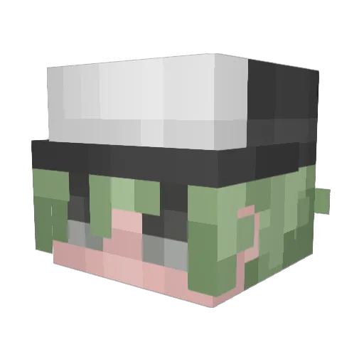 Buca_J Minecraft avatar head, 3D render