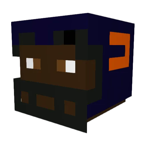 BuccoBruce Minecraft avatar head, 3D render