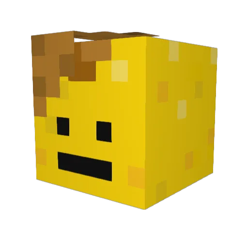 BuchananBacky Minecraft avatar head, 3D render