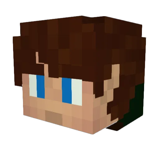 BuchananKlan Minecraft avatar head, 3D render