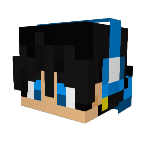 BuchiZMRA Minecraft avatar head, 3D render
