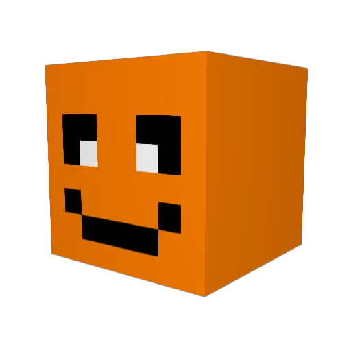 Buchzeichen Minecraft avatar head, 3D render