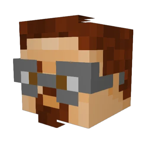 Buck1775 Minecraft avatar head, 3D render