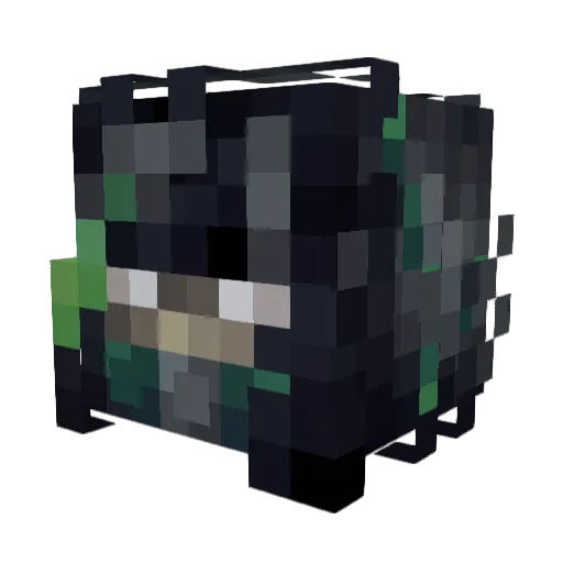 Buck5000 Minecraft avatar head, 3D render