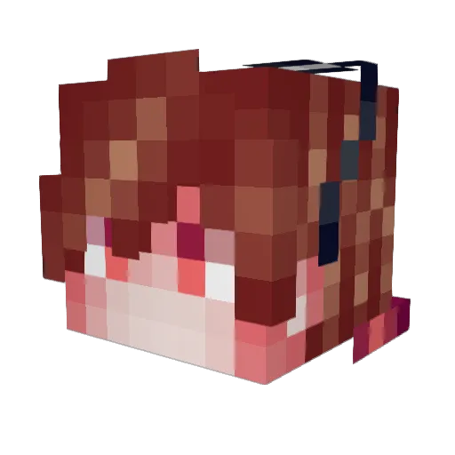 Buck556 Minecraft avatar head, 3D render