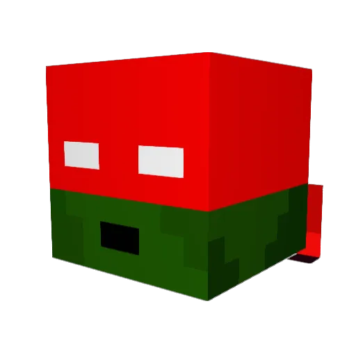 Buck641 Minecraft avatar head, 3D render