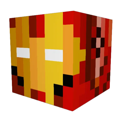 Buck917 Minecraft avatar head, 3D render