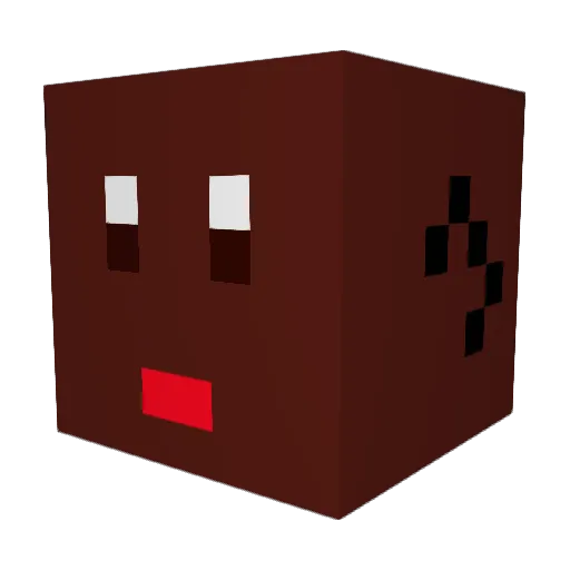 BuckItHat Minecraft avatar head, 3D render