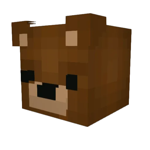 BuckMcGee Minecraft avatar head, 3D render