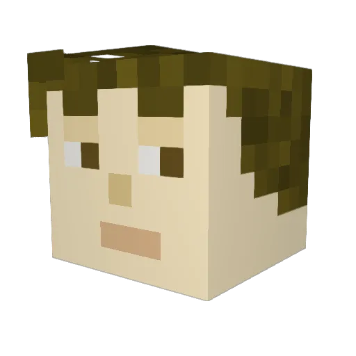 BuckOfTheEye Minecraft avatar head, 3D render