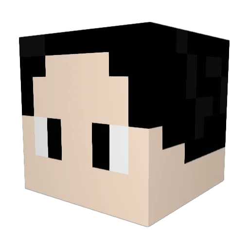 BuckTurgidson_ Minecraft avatar head, 3D render