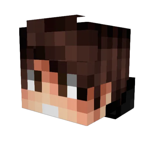 BuckedCactus429 Minecraft avatar head, 3D render