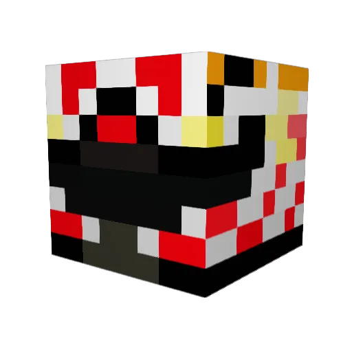 BucketBoy2020 Minecraft avatar head, 3D render