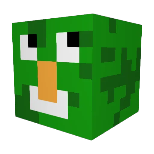 BucketHatBongo Minecraft avatar head, 3D render