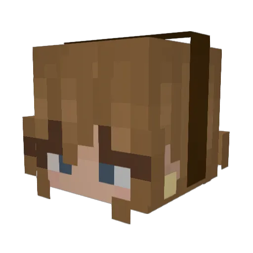 BucketHead_01 Minecraft avatar head, 3D render