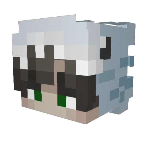 BucketOfUncles Minecraft avatar head, 3D render