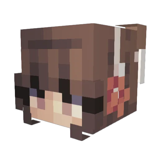 BuckeyeAnnabelle Minecraft avatar head, 3D render