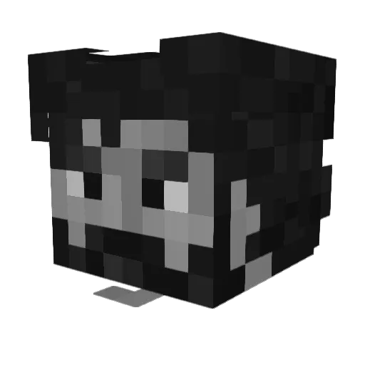 Buckham Minecraft avatar head, 3D render
